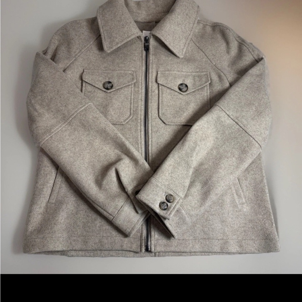 Avec Les Filles Tan Utility Jacket